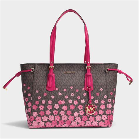 michael kors bag flowers|tan michael kors bag.